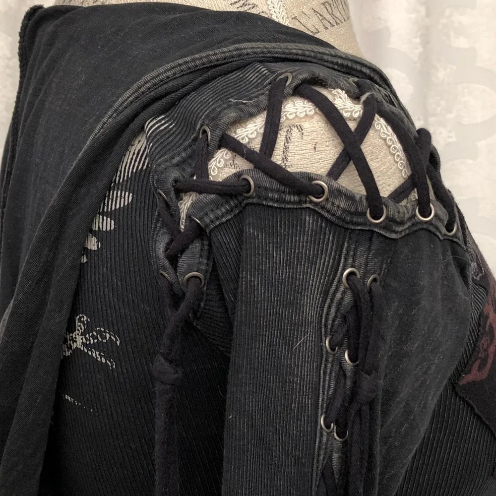 Blackpool Black Hooded Dress - Picture 5 of 6